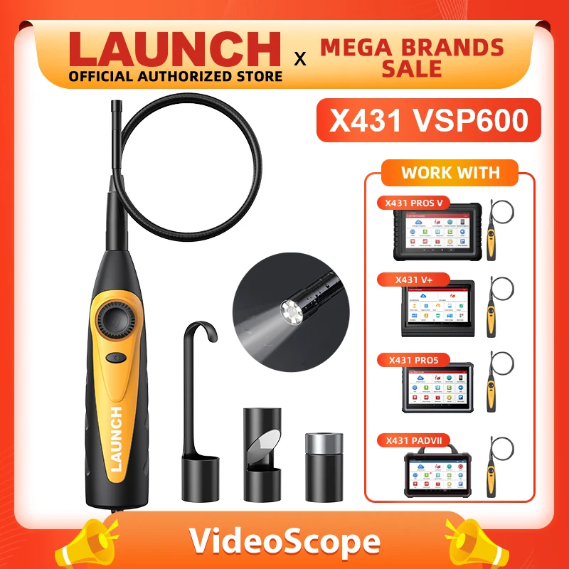 Launch X431 Vsp600 Vsp600 Obd2 Scanner Video Scope Camera Digital