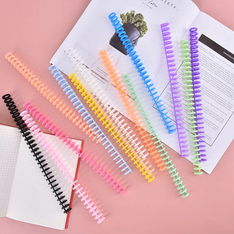 10Pcs 30 Holes Circles Ring Loose-leaf Book Album Binder Spiral Binding Clips Planner Accessories Student School Office Supplies loose leaf binder clips