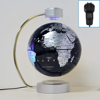 8 Inch Maglev Globe Self Rotating World Maps English Levitating Globus Levitation Magnetic Floating Map Geography Education Deco 13