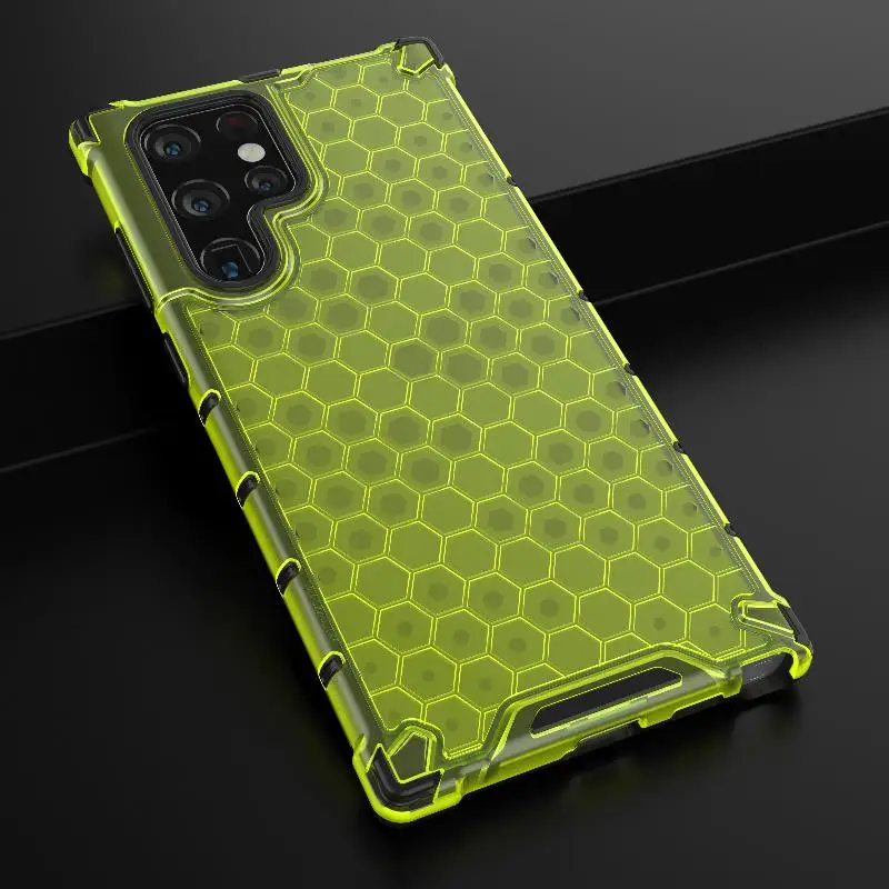 2-in-1 Full Protection Shockproof Translucent Phone Case with Hard Armor Cover