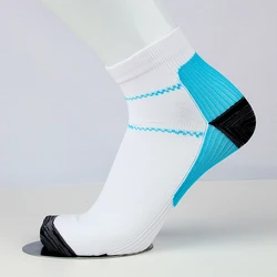 Men Women Plantar Fascia Compression Socks Low Tube Short Sweat-Absorbent Deodorant Breathable Running Sports Pressure Socks