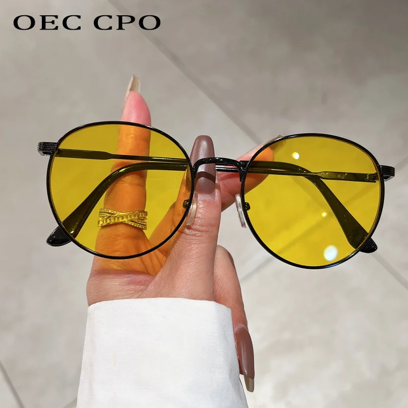 2026 Metallrahmen Runde Sonnenbrille Damen Mode Kleine Mehrfarbige Sonnenbrillen Damen UV400 Trendige Punk Herren Brillen