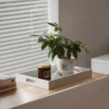 Wood Rectangle Tray with Handles Bohomian Style Coffee Table Tray Ottoman Tray Candles Tray Perfume Tray for Home Decoration 5