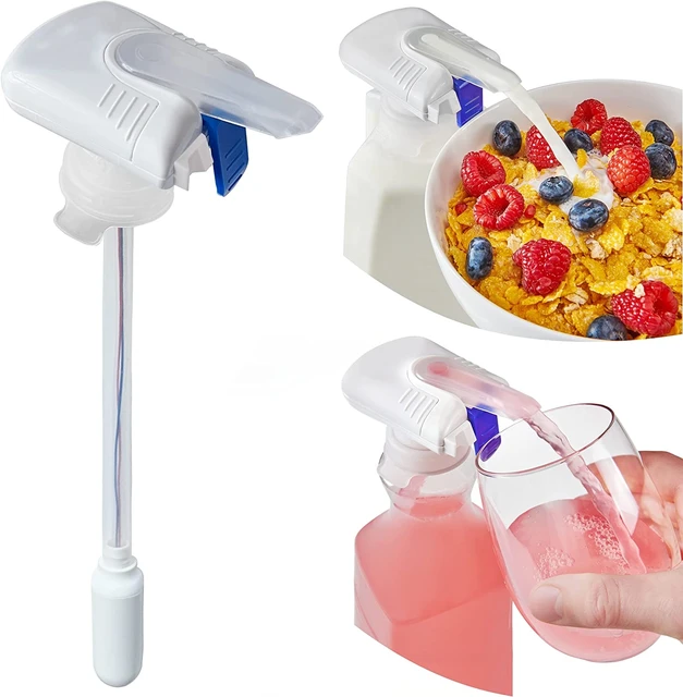 The Magic Bottle Tap Automatic Drink Milk Dispenser Straw Suction Pump  Automatic Juice Beverage Straw Spill Proof Hands-Free