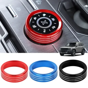 Car Styling Manopola AC Manopola della console centrale Modalità di guida Interruttore di controllo Pulsante Decor Copertura per Chery Jetour Traveller T2 2023 2024