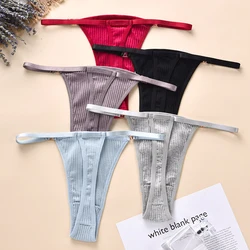 S-4XL Plus Size Cotton Panties Sexy Women Thongs Fashion G-string Underwear Seamless Brief Lady Low-rise Underpants Thong Tangas