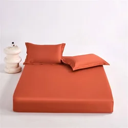 Luxurious 100% Egyptian Cotton Bed Sheets - 1000 Thread Count Fitted Sheet with Elastic Band - 150x200x30cm (Retro Red)