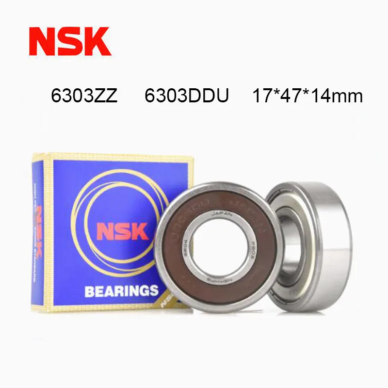 nsk-japan-2pcs-bearing-6303zz-6303ddu-6303rz-6303-2rs-17x47x14-shielded-deep-groove-ball-bearings-single-row-high-quality