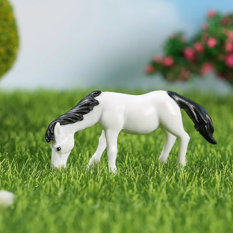 Charming Mini Pony Ornament for Fairy Garden and Home Decor