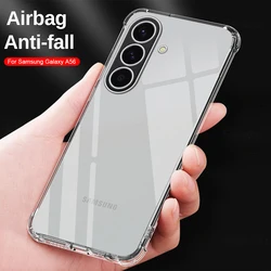 Shockproof Clear Silicone Soft Phone Case - Crystal Protection Cover for Samsung A57 5G (Transparent)