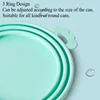 Pet Can Lid Fresh Silicone Cat and Dog Can Seal Lid Universal Adjustable Seal Lid + Spoon Food Storage Tool 3