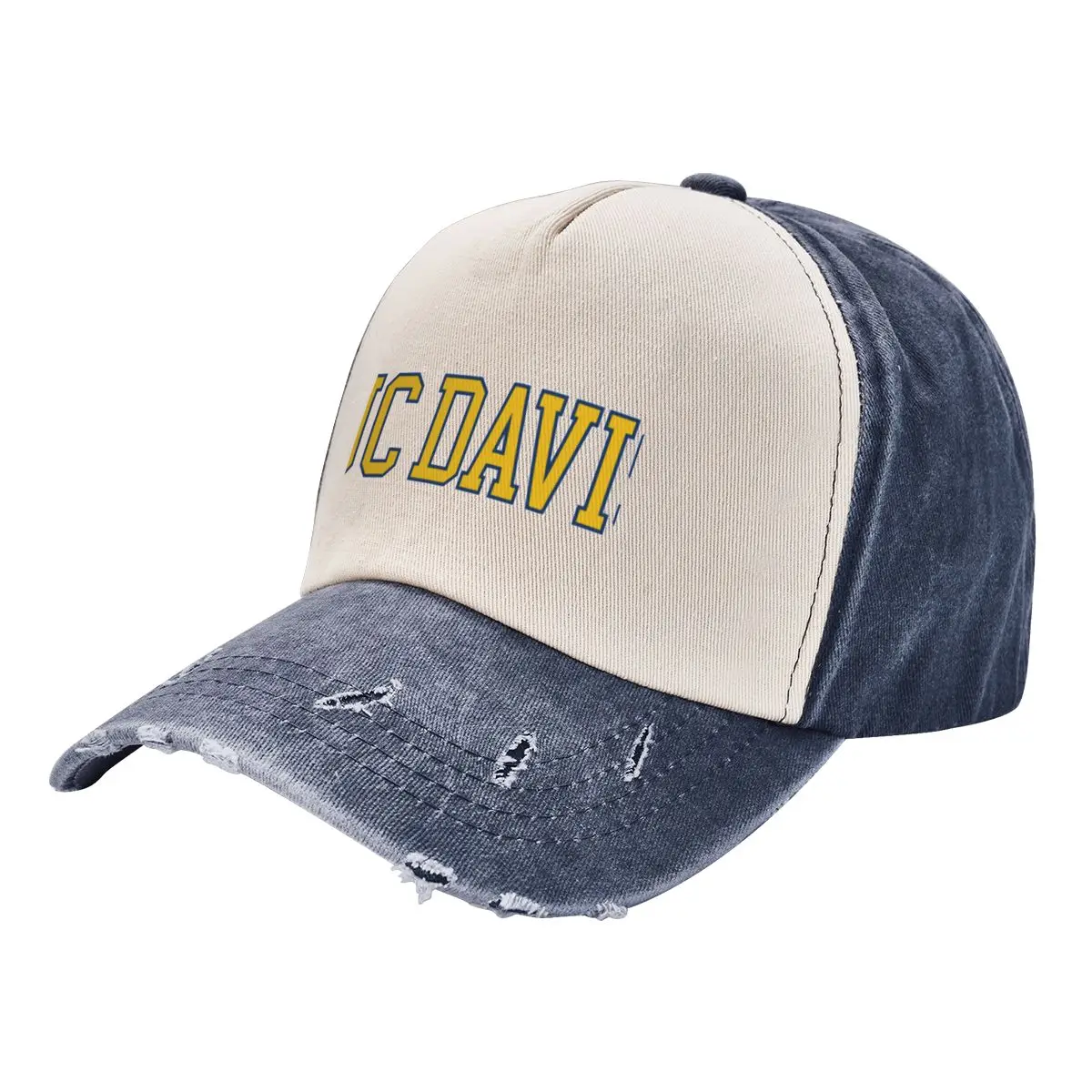 

uc davis - college font Cowboy Hat Golf Wear Sports Caps Men's Caps Women's