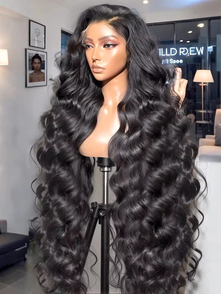 Human Hair Wig Melodie 13x6 Lace Front 40 Inches Transparent Body Wave 5x5 Closure Brazilian Remy 13x4 Lace Frontal Wig