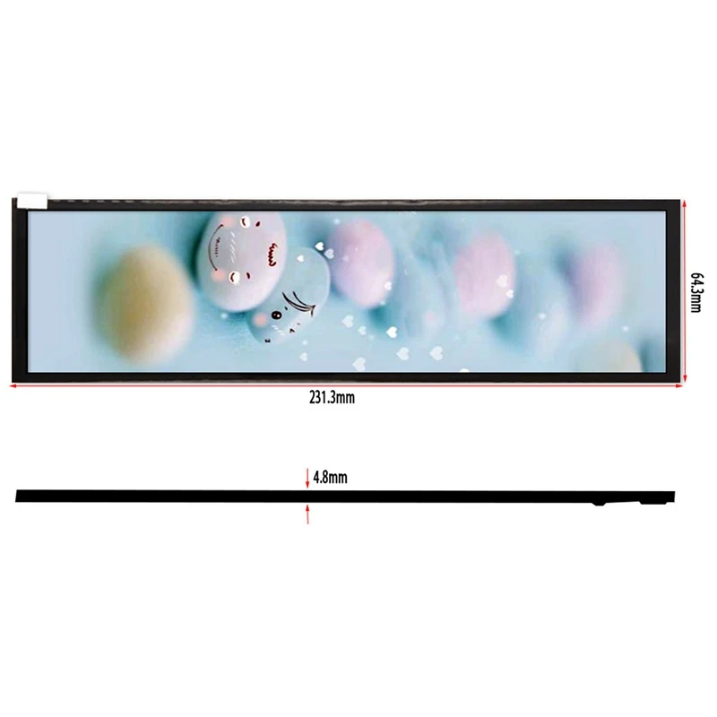 8.8 ġ 1920X480 ػ 600   LCD ÷, MIPI ̽, ̹ 尡ִ HSD088IPW1-A00