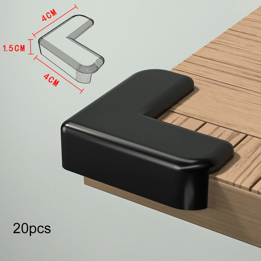 20pcs Anti-collision Corners Household Guard Soft Pack Anti-Collision Sticker Protective Cover Household Replacement Parts