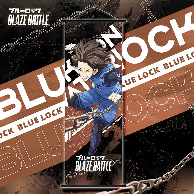 Bandai BLUE LOCK HD Poster Tapete Scroll Stoff Hängendes Bild Innengemälde Chigiri Hyoma Isagi Yoichi Anime 25*70cm – Detail 4