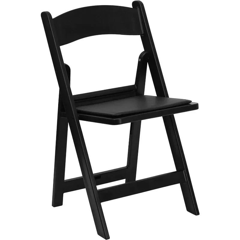 Folding Chairs for Weddings and Formal Events, Stackable Commercial Event Seats with 1,000-lb，Set of 4
