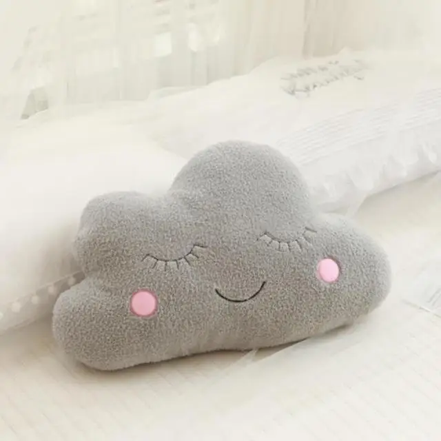 Kids Room Decor Sofa Cushion Decorative Pillows Baby Decoration Infant Sleeper Cloud Plush Toy Sleeping Pillow