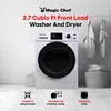 Magic Chef 2.7 Cubic Foot Front Load Portable Compact Electric Washing Washer And Dryer Machine Combo Appliance, White 2