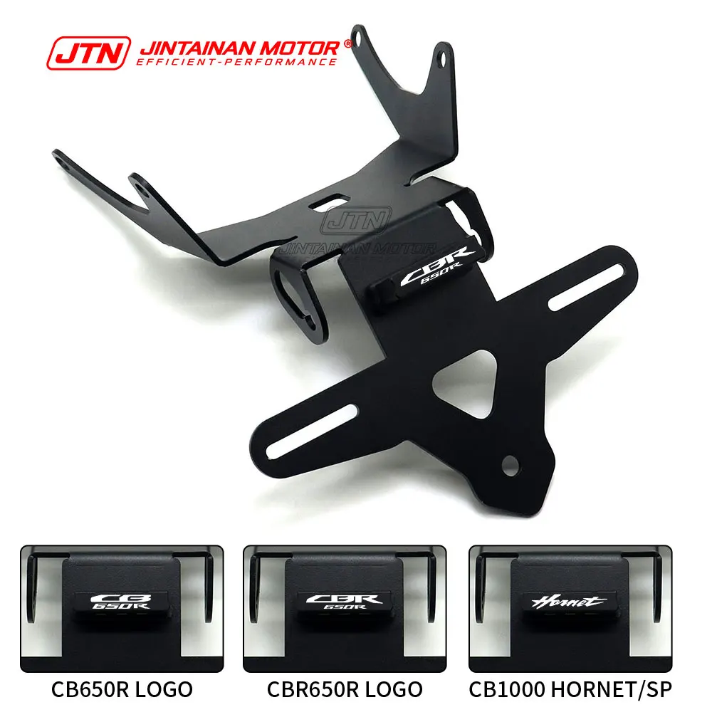 JTN CB650R CBR650R CB1000 HORNET 번호판 홀더 오토바이 LED 라이트 리어 숏 테일 스톡 라이센스 (혼다 2021-2026년식 호환)