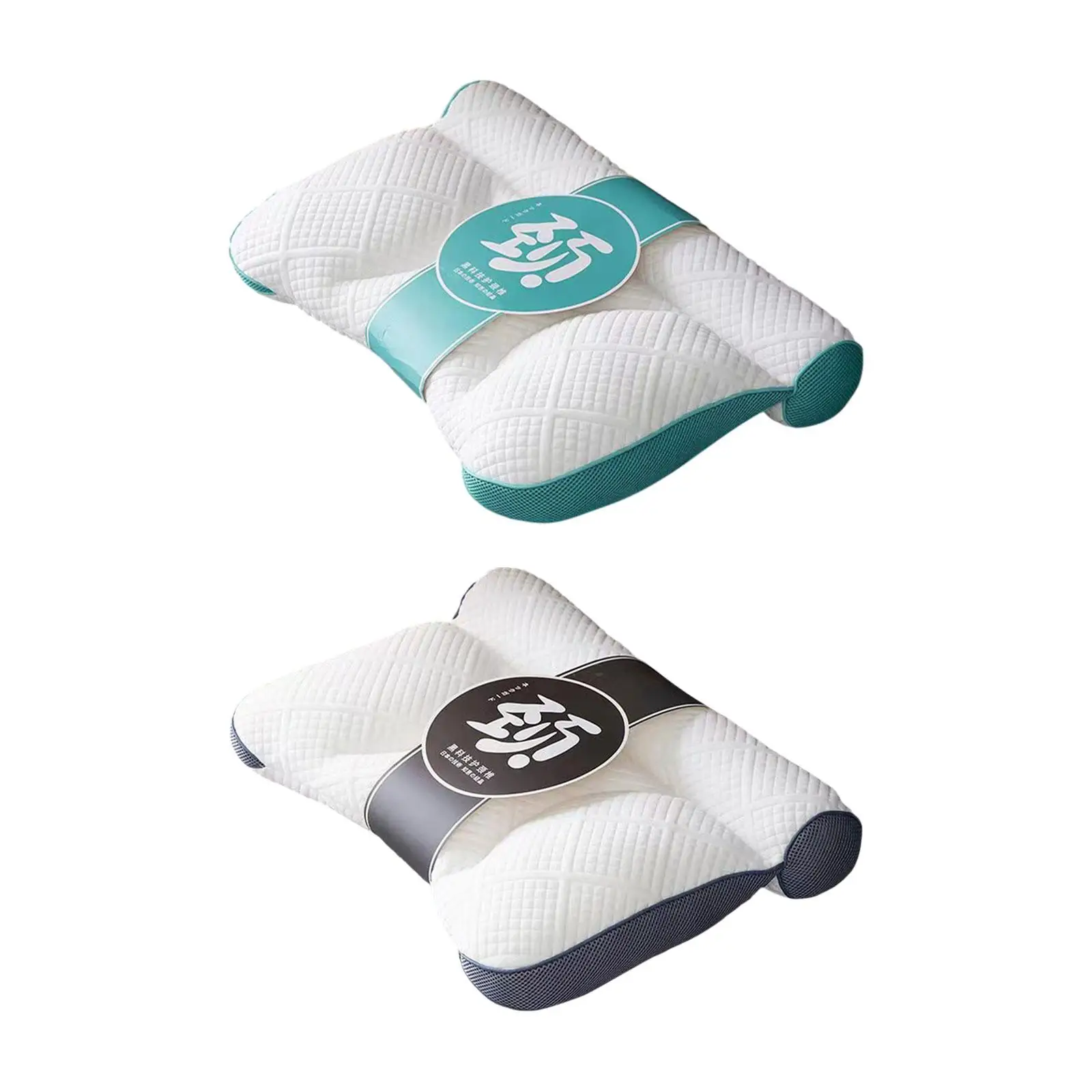 

Neck Support Pillow Ergonomic Cervical Pillow Sleeping Pillow for Office Bedroom Front Back and Stomach Sleepers Home Summer