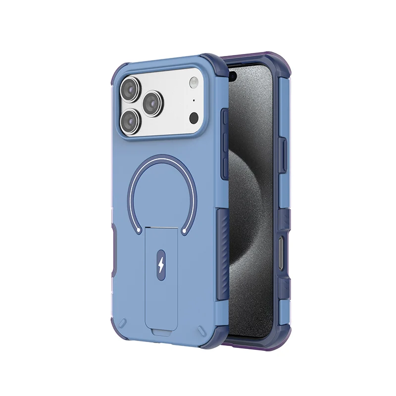 Deluxe Magnetic Foldable Stand Holder with Shockproof Bumper and Matte Finish