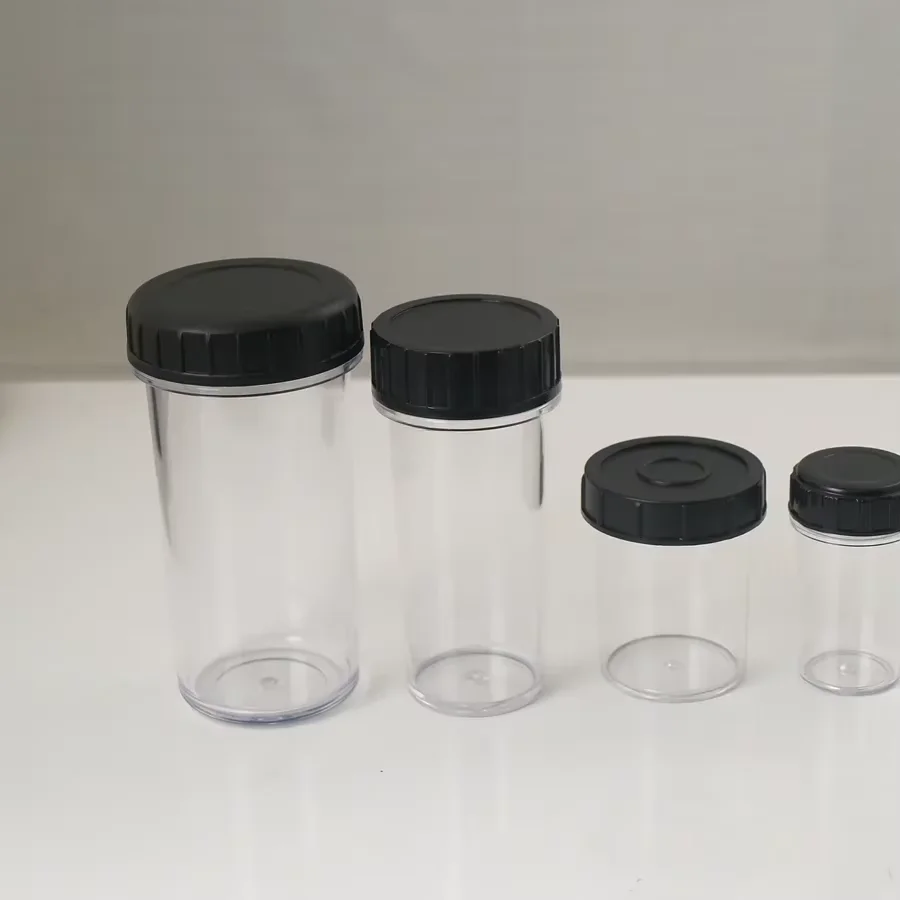 2pcs Microscope Objective Lens Protection Box RMS / M25 /M26 / M27 M32 /M35 Thread Plastic Dust Proof Storage Box