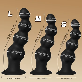 Large Silicone Anal Beads 1