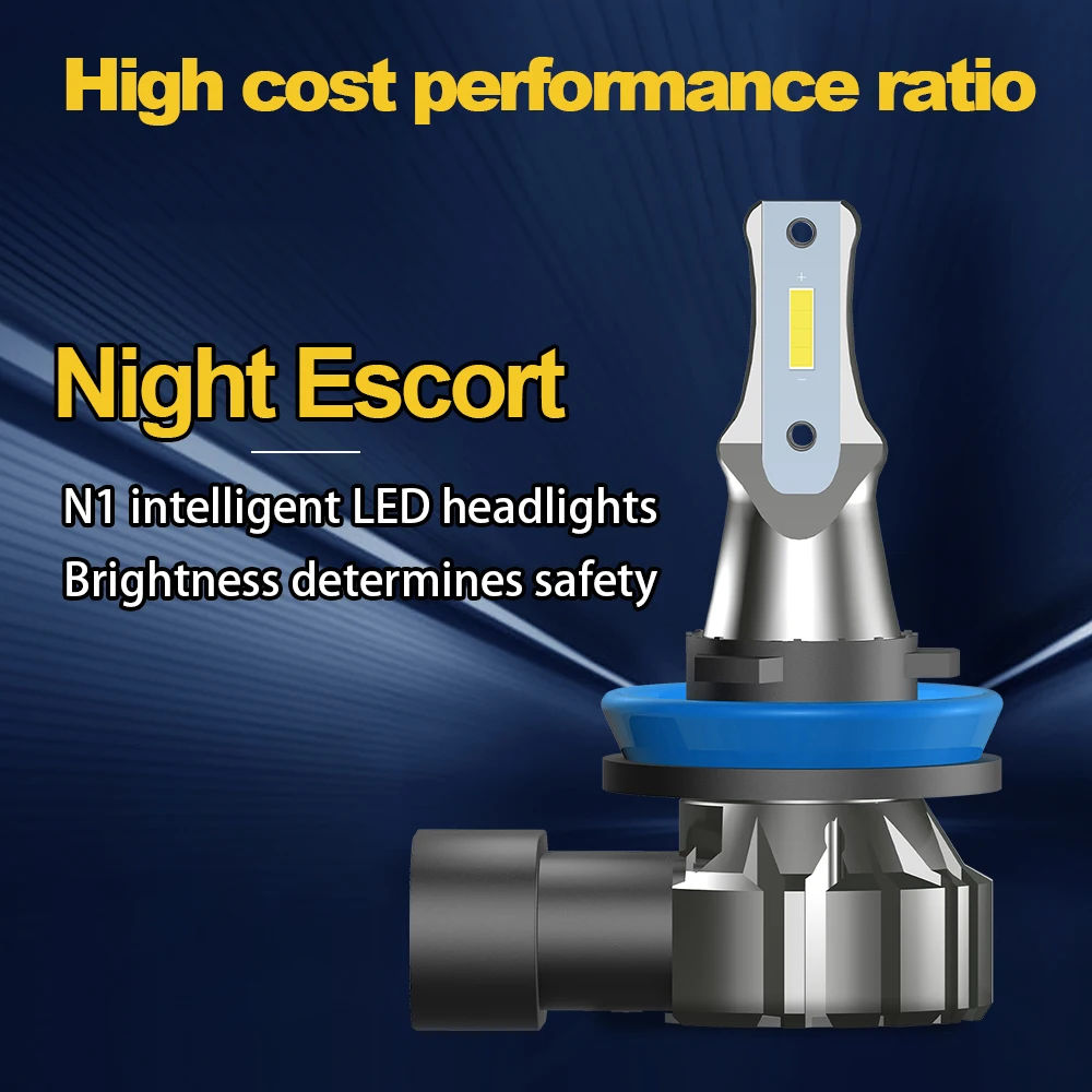 LED 헤드라이트, 150W 고출력 H11 9005 터보 램프, 6000K 자동차 조명, 교외 타호 2007 2008 2009 2010 2011 12 13 2014, 2 개, 4 개