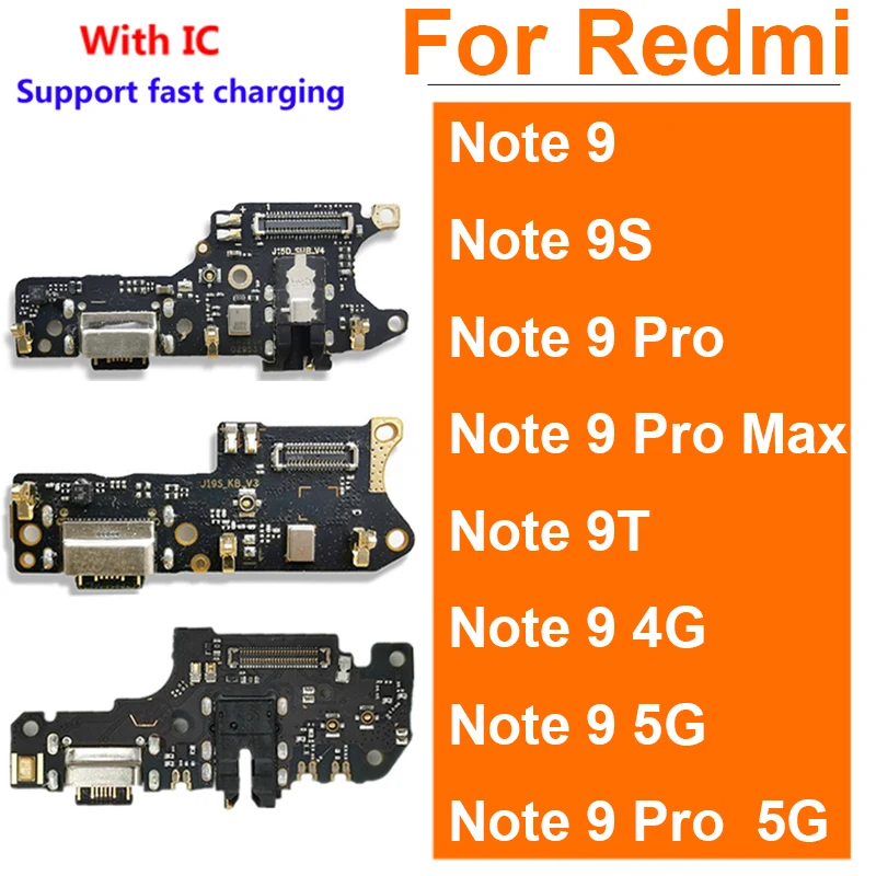 For Xiaomi Redimi Note 9S 9T Pro Max 5G USB Charger Board USB