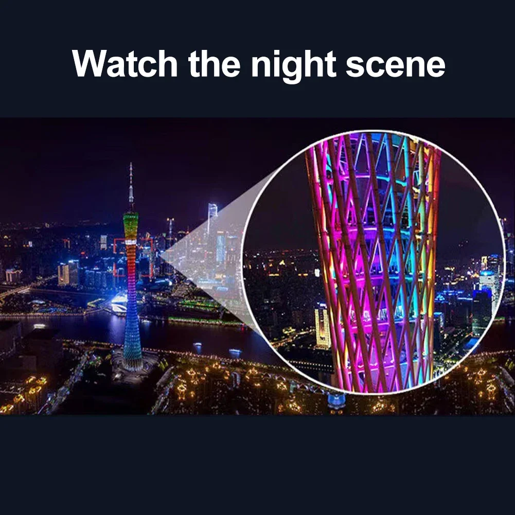 Portable 8x20 HD Night Vision Mini Pocket Zoom Monocular Outdoor Telescope for Hunting Camping Mountaineering Hike Birdwatching