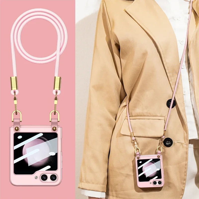 LRP Selly,ふらんしすこ➕SR8枚【10枚セット】 Crossbody Lanyard Phone Case for Samsung Galaxy Z Flip 6 5