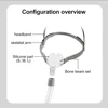 Resoxy Cpap Nasal Pillows Mask Universal PM1 Sleep Apnea Nasal Mask For Cpap&Bipap With S/M/L 3 Sizes Silicone Cushions 3