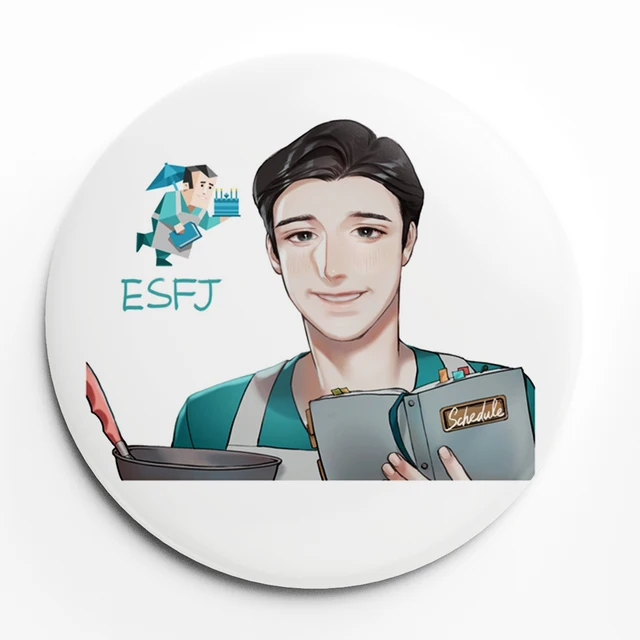 Personality Types ENTJ Psychology INTJ Badge Soft Button Lapel