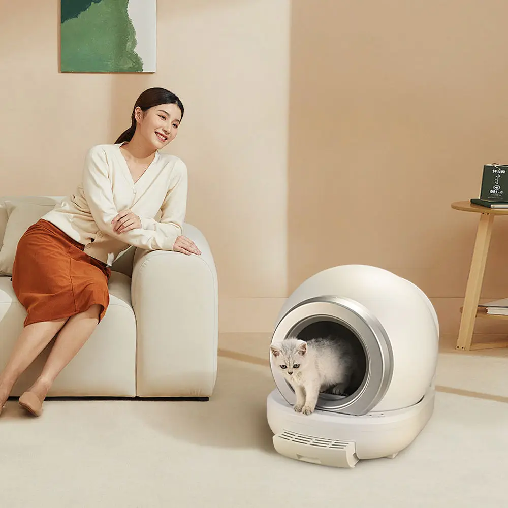 High Quality Self-Cleaning Cat Litter Box Automatic Cat Litter Box With APP Control Safety Protection For Home Use_voghion.com