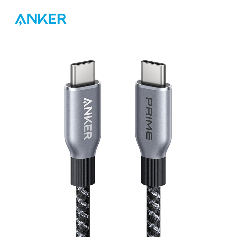 Anker Prime USB C to USB C Cable, 240W 3 ft Fast Charging USB C Cable, Upcycled-Braided Nylon with 100-Year Bend Durability