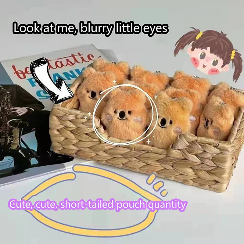 

New Cute Cartoon Plush Strange Koala Keychain Hanging Ornaments Hanging Clothing Accessories