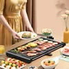 Large Electric Grill Barbecue Household Smokeless Electric Pan Non-stick Grill Pan Grilled Fish Grill Electric 1500W 1