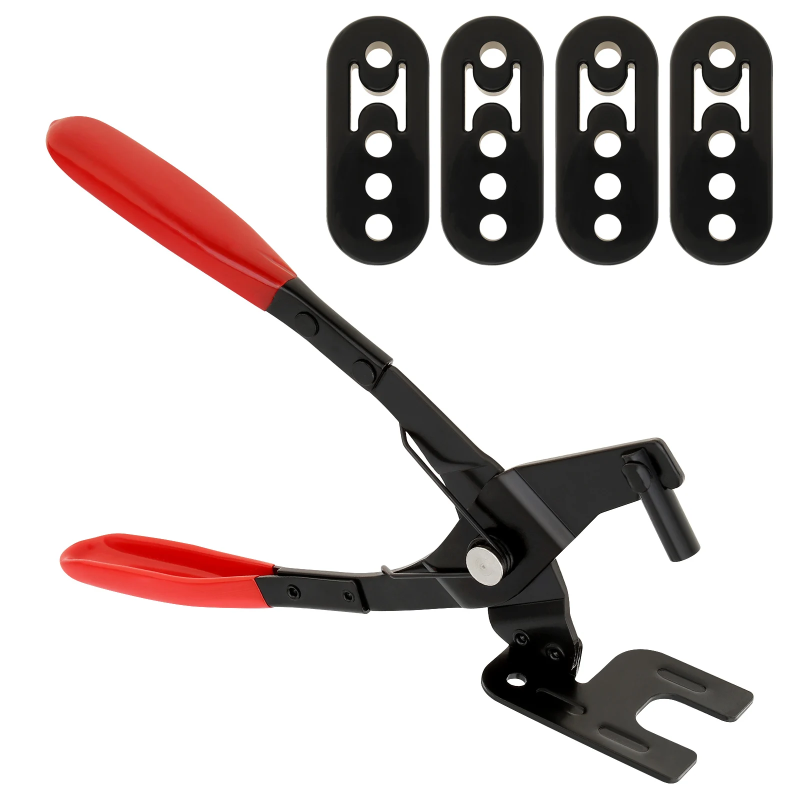 Carbon Steel Muffler Rubber Hanger Pliers Exhaust Hanger Removal Pliers for Rubber Grommets Removal with 4 Hole