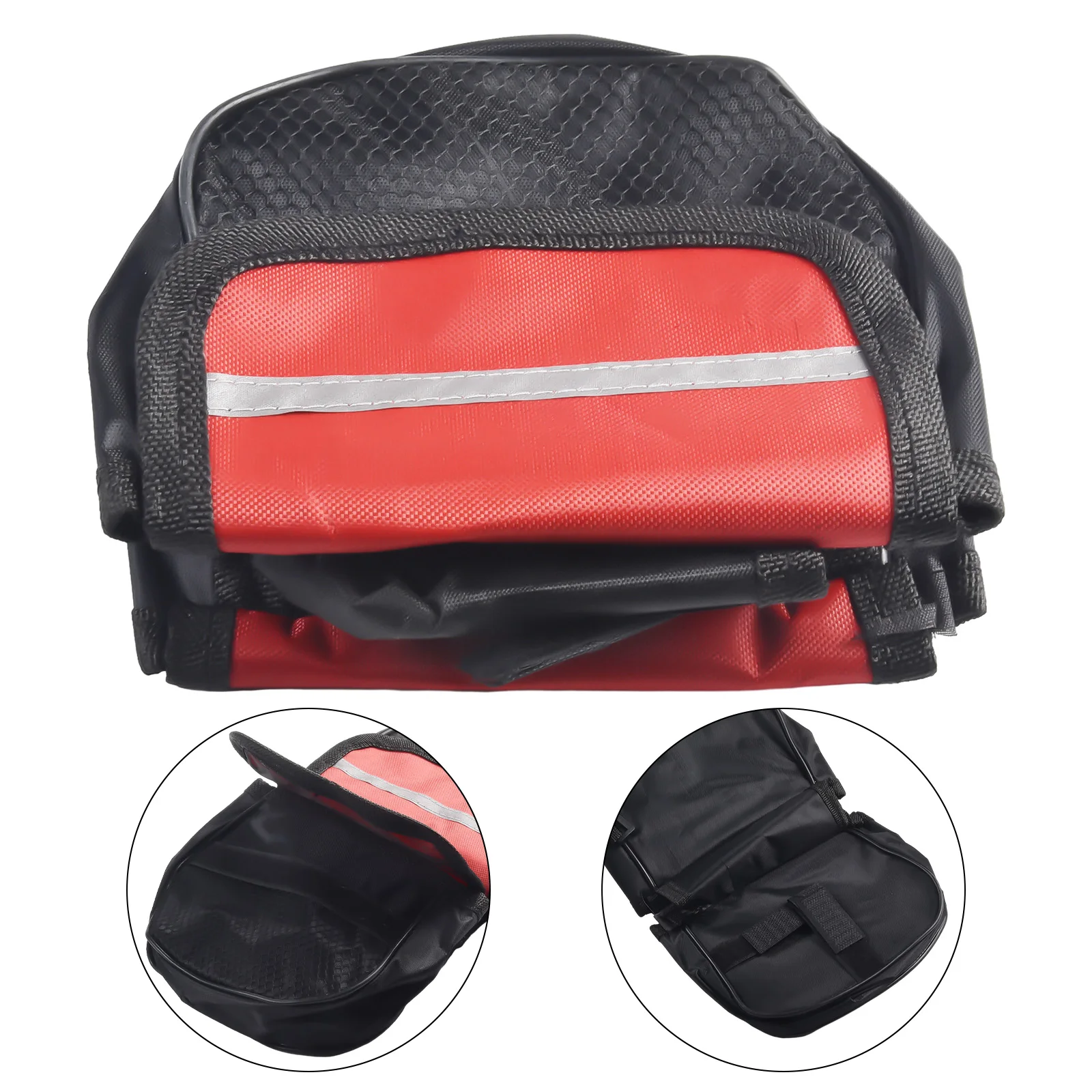 

Saddle Pouch Bag Small Pack Practical 14x12x5cm Bike Bicycle Accessories Frame Front Tube MTB Cycling Side Universal