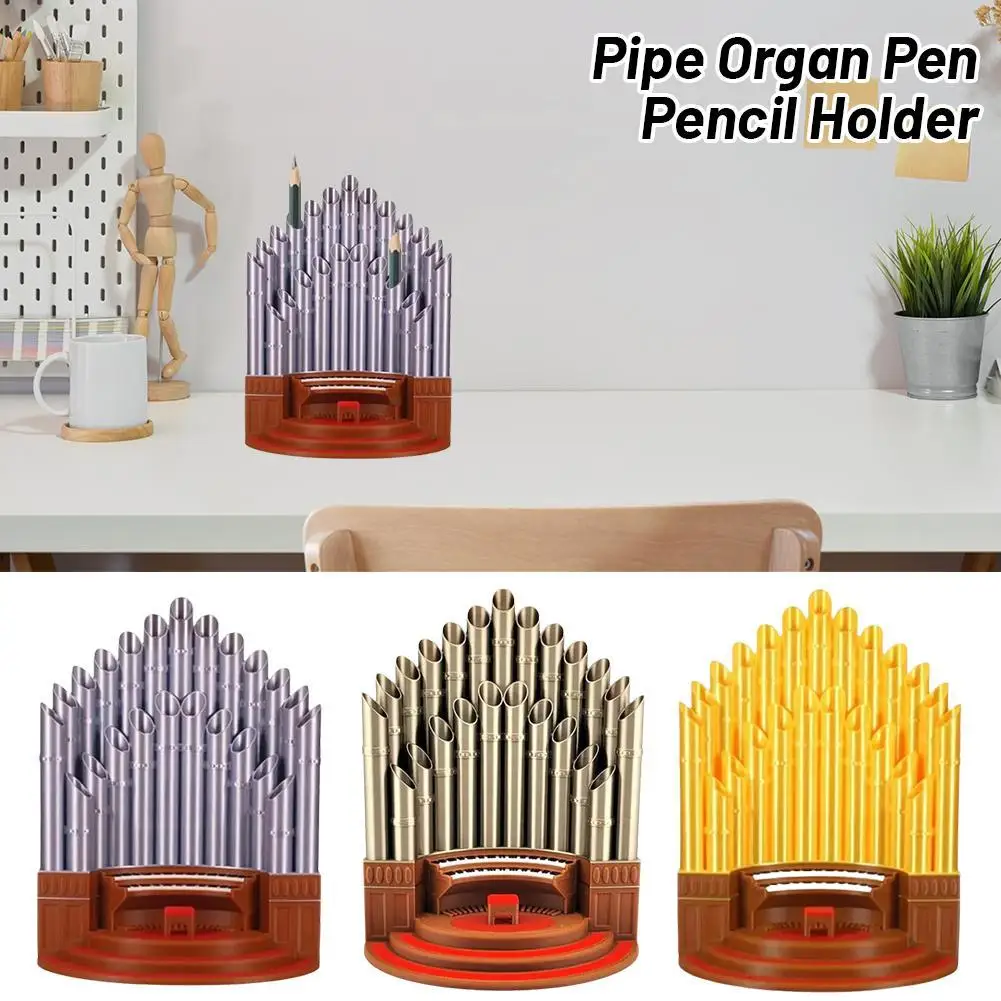 Pipe Organ Pen Pencil Holder, Funny Pen Holder Desktop Decoration, Pipe Organ Shaped Desktop Holder, Cup Holder