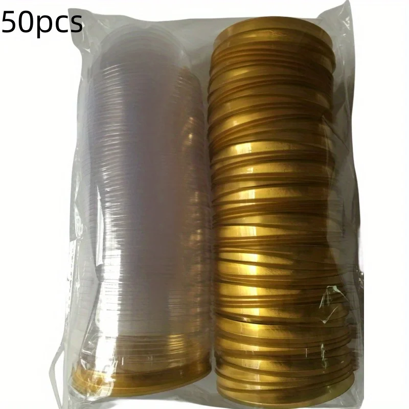 50Pcs Cupcake Carriers with Clear Lid - Disposable Mid-Autumn Festival Mooncake Mold Boxes for Christmas, Halloween, Wedding