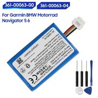 Batterie de remplacement de haute qualité pour Garmin BMW Motorrad Navigator 5 6 361-00063-00 361-00063-04 Batteries rechargeables 205mAh 1