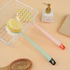 Double-Sided Soft Hair Massage Bath Brush Long Handle Back Rub Brush 2 In 1 Bath Brush With Bath Ball Double Side Scrub Brush 5