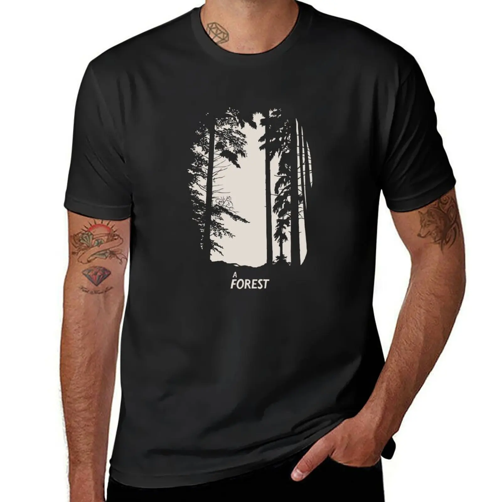 

Футболки The Cure A Forest T-Shir, графические футболки, черные мужские футболки
