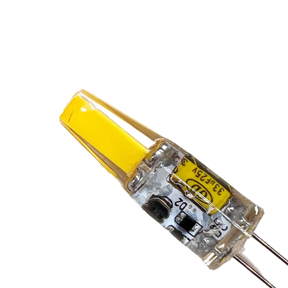 50pcs 미니 G4 LED COB 램프 6W 전구 디 밍이 가능한 AC DC 12V 220V 촛불 조명 샹들리에 스포트 라이트 화이트에 대 한 45W 할로겐 교체
