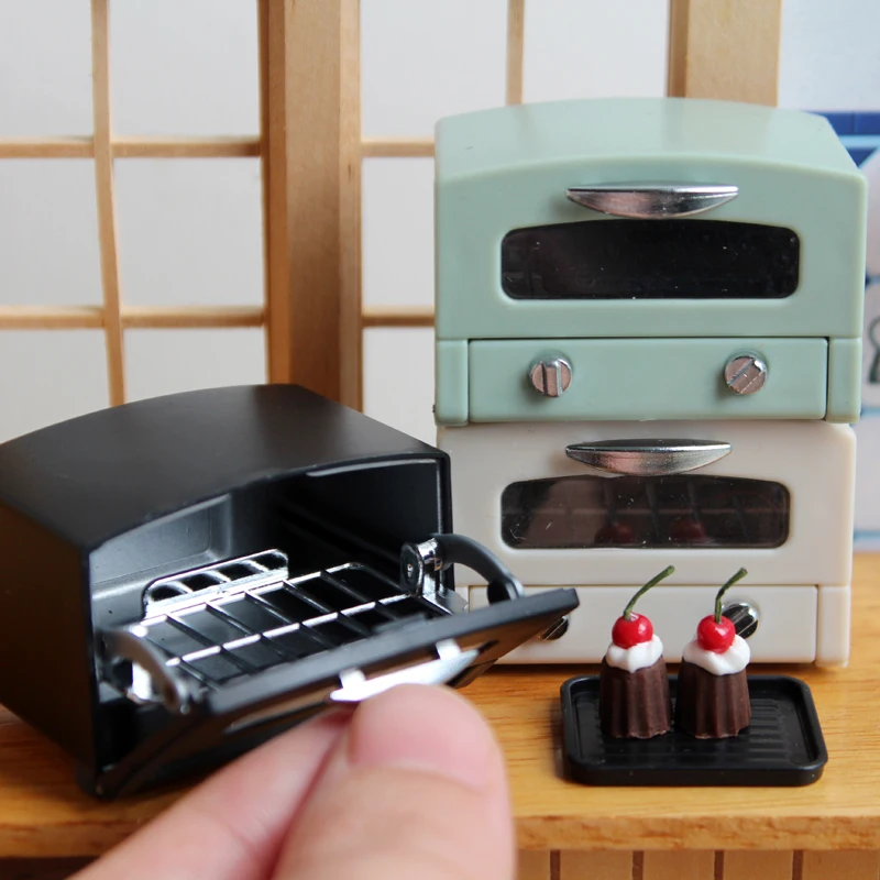 1/6 Scale Dollhouse Miature Oven Model Mini Appliances For BJD Blyth Doll Food Pretend Play Kitchen Cake Toy Accessories