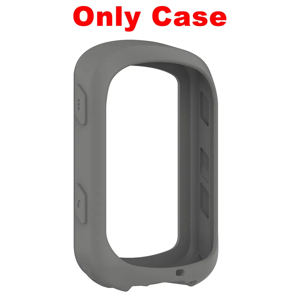 Solar Protective Case Cover + 3 PCS Glass Film Set for Bike GPS Silicone Shell Protector