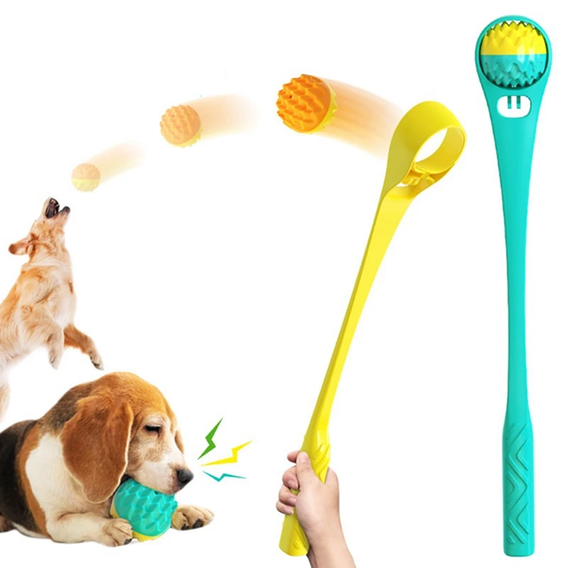 Outdoor Rubber Cricket Ball Thrower Throwing Club For Dogs Training