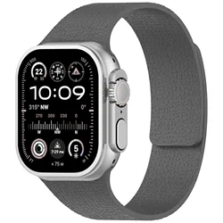 Magnetic Smartwatch Band Strap Accessory - 44 45 46mm 49mm (Grey)